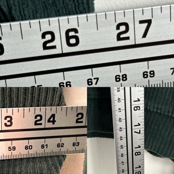 Sezane Mary Sweatshirt Sage Green Size Medium French Organic Cotton Velvet Boho - Picture 13 of 13